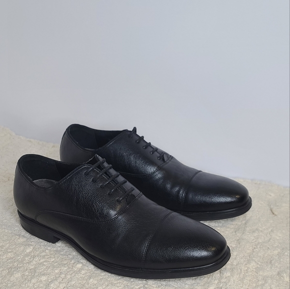 Van Heusen Riley oxford black shoe - Picture 4 of 7